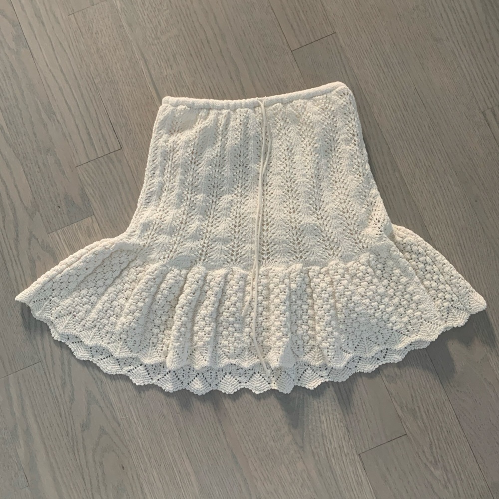 NWOT Zara Crochet Skirt